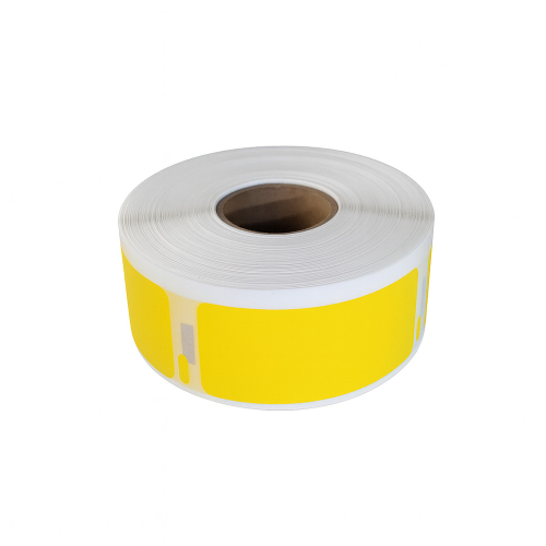 Dymo 11352 kompatible etiketter gul, 25 x 54mm, 500 etiketter