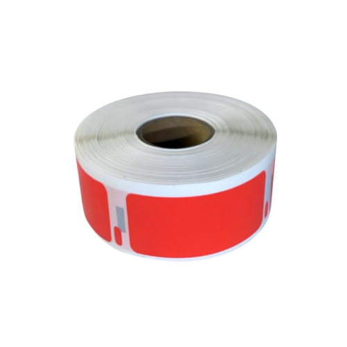 Dymo 11352 kompatible etiketter rød, 25 x 54mm, 500 etiketter