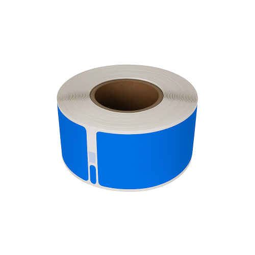 Dymo 99010 kompatible etiketter blå, 28 x 89mm, 130 etiketter