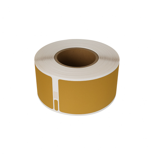 Dymo 99010 kompatible etiketter guld, 28 x 89mm, 130 etiketter