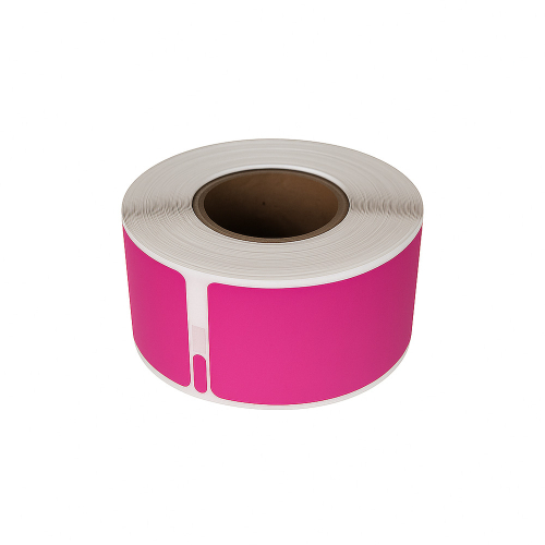 Dymo 99010 kompatible etiketter lyserød, 28 x 89mm, 130 etiketter