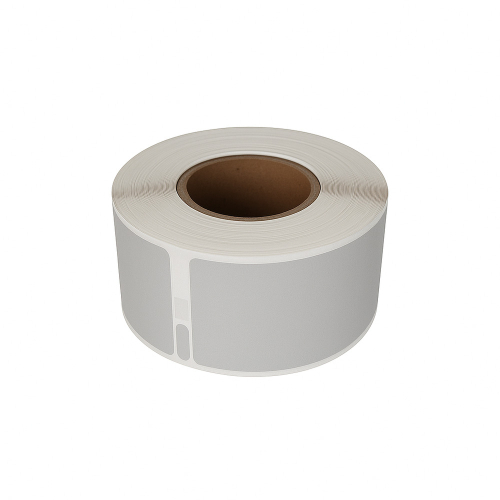 Dymo 99010 kompatible etiketter sølv, 28 x 89mm, 130 etiketter