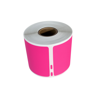Dymo 99014 pink kompatible etiketter