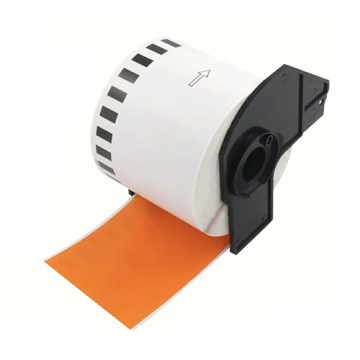 Brother DK-22205 kompatible etiketter orange