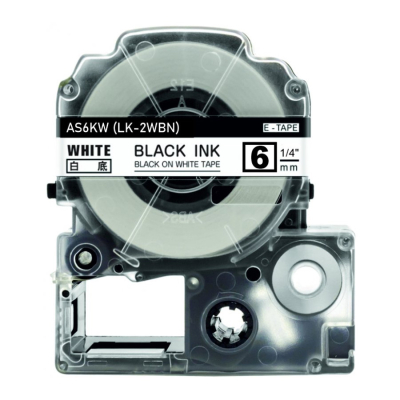 Epson LK-2WBN kompatibel labeltape
