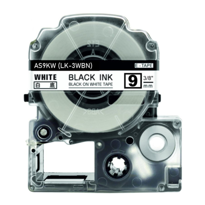 Epson LK-3WBN kompatibel labeltape